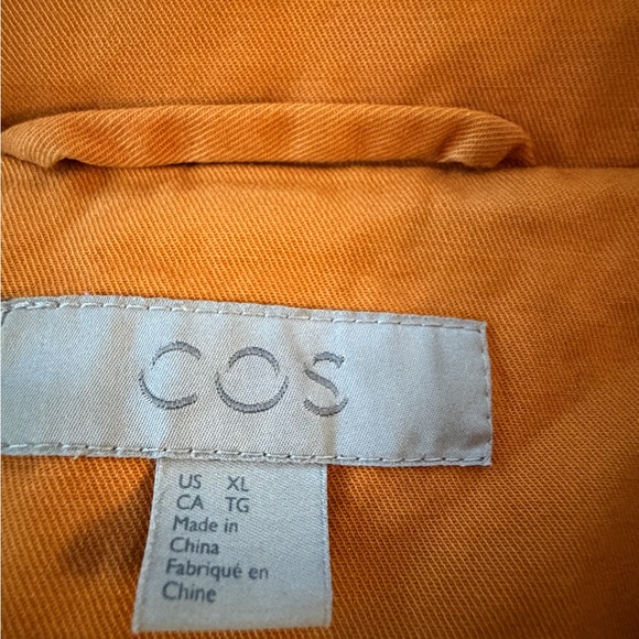 COS Men's Rustic Orangish Brown Shirt Jacket - Picture 4 of 5